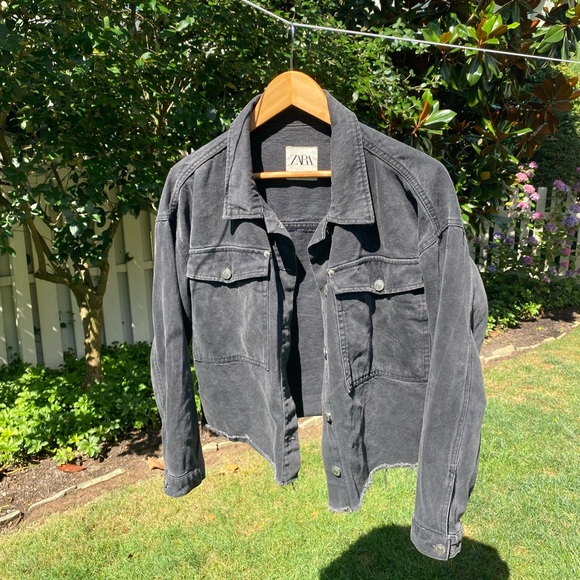 Zara Jackets & Blazers - Distressed Zara Jean Jacket